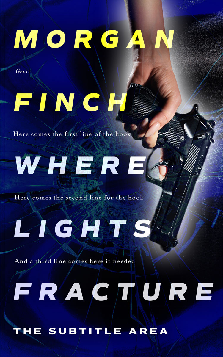 2D view of Premade Mystery & Thriller & Suspense Book Cover - Black #36636 | BookCoverZone