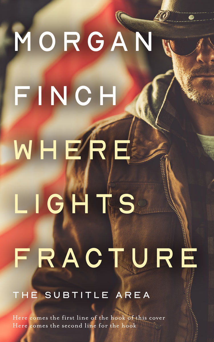 2D view of Premade Western Book Cover - Rock #36644 | BookCoverZone*
