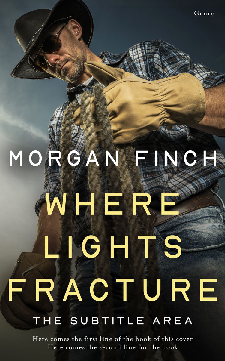 2D view of Premade Western Book Cover - Heavy Metal #36645 | BookCoverZone*