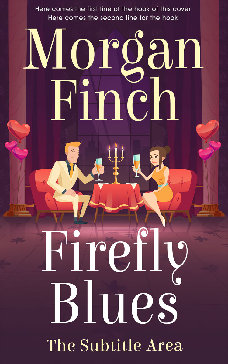 2D view of Premade Romance Book Cover - Livid Brown #36688 | BookCoverZone