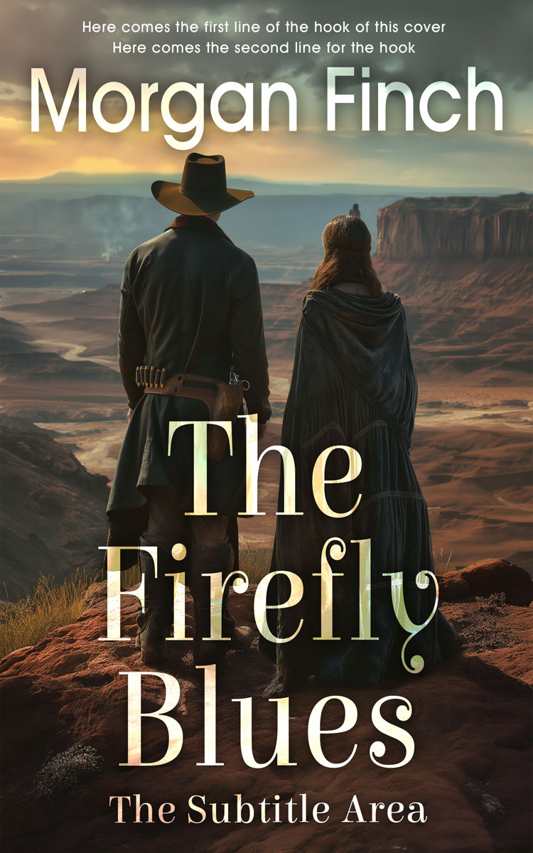 2D view of Premade Western Book Cover - Armadillo #36690 | BookCoverZone