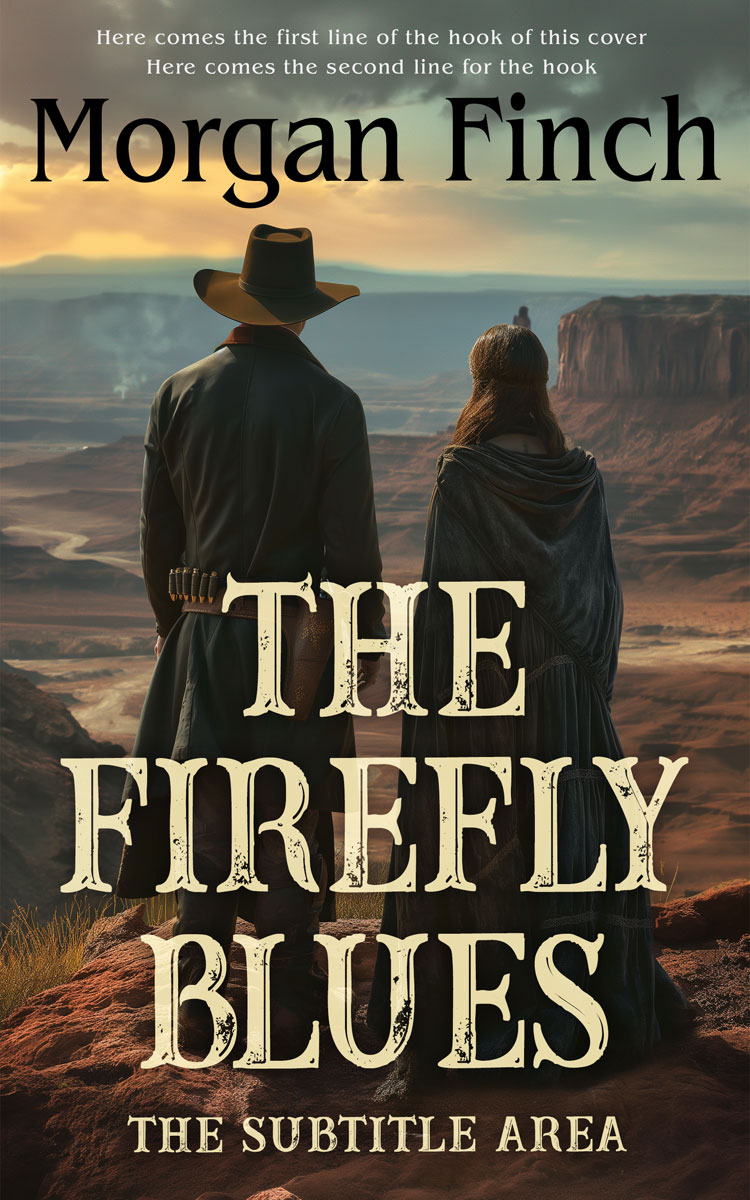 2D view of Premade Western Book Cover - Armadillo #36694 | BookCoverZone
