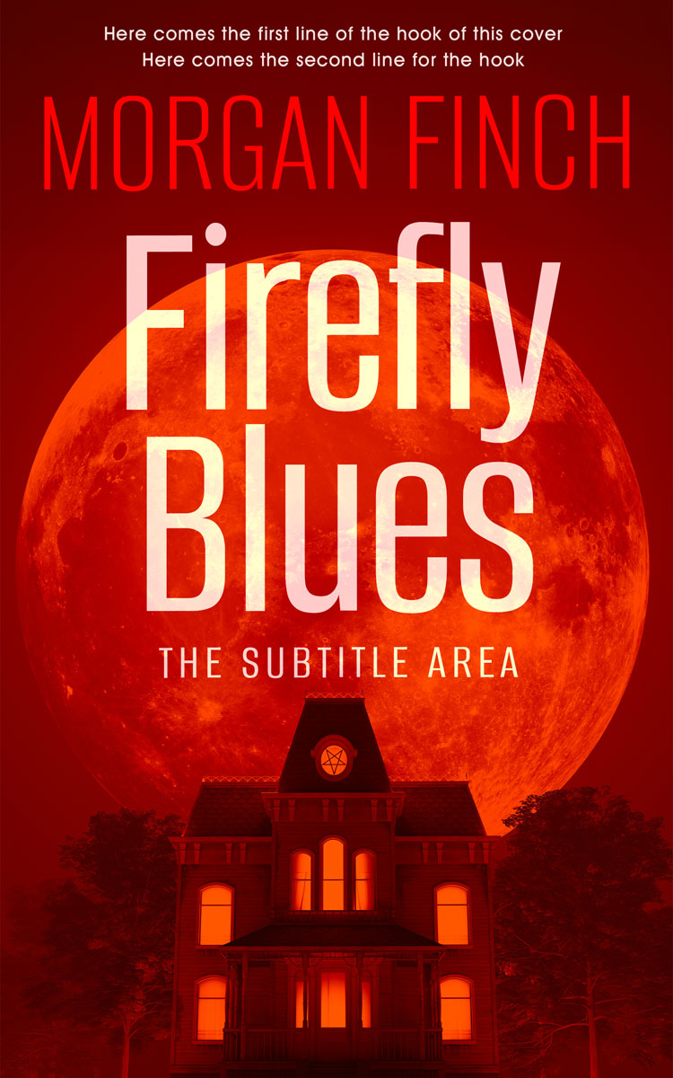 2D view of Premade Horror Book Cover - Red Oxide #36725 | BookCoverZone*