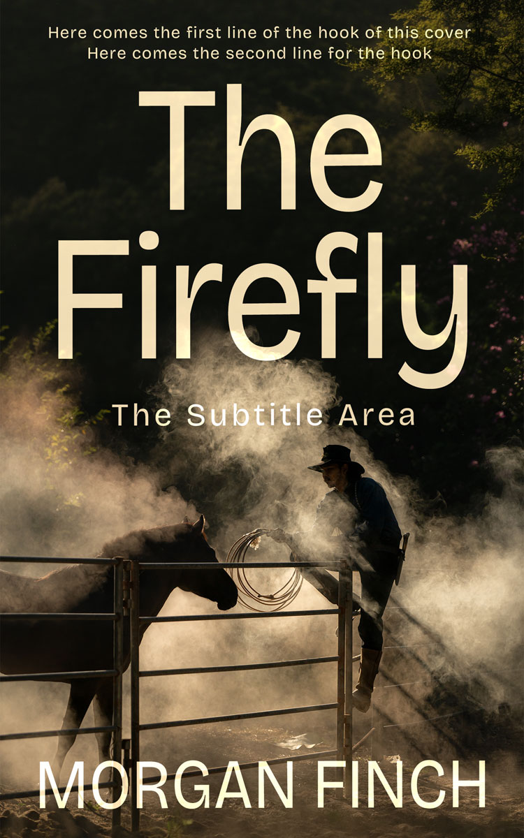 2D view of Premade Western Book Cover - Sorrell Brown #36757 | BookCoverZone*
