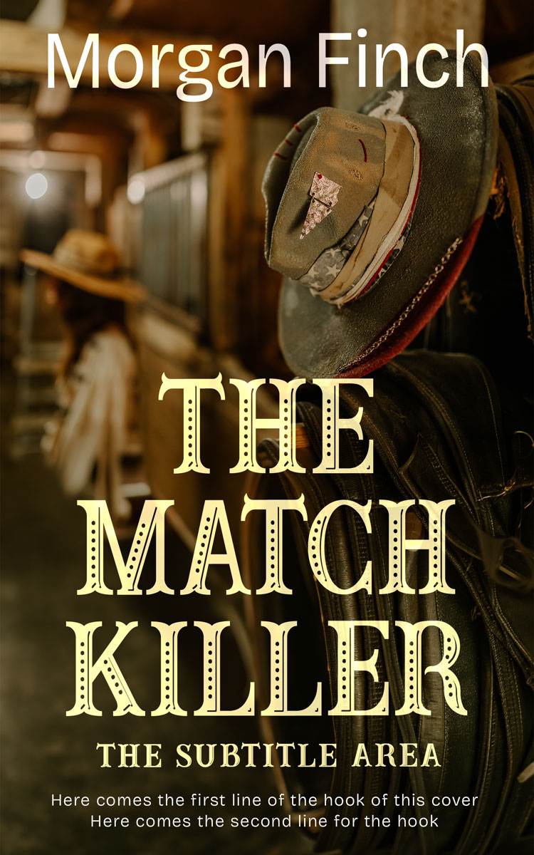 2D view of Premade Western Book Cover - El Paso #36764 | BookCoverZone*