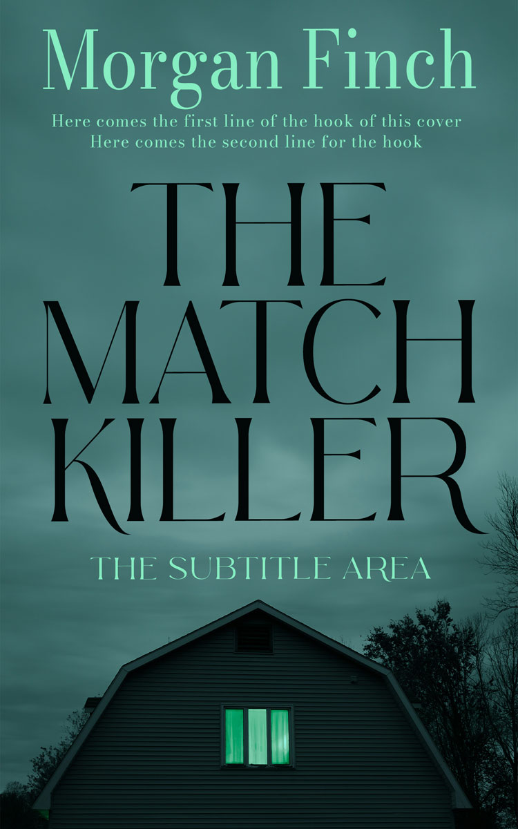 2D view of Premade Mystery & Thriller & Suspense Book Cover - Faded Jade #36767 | BookCoverZone