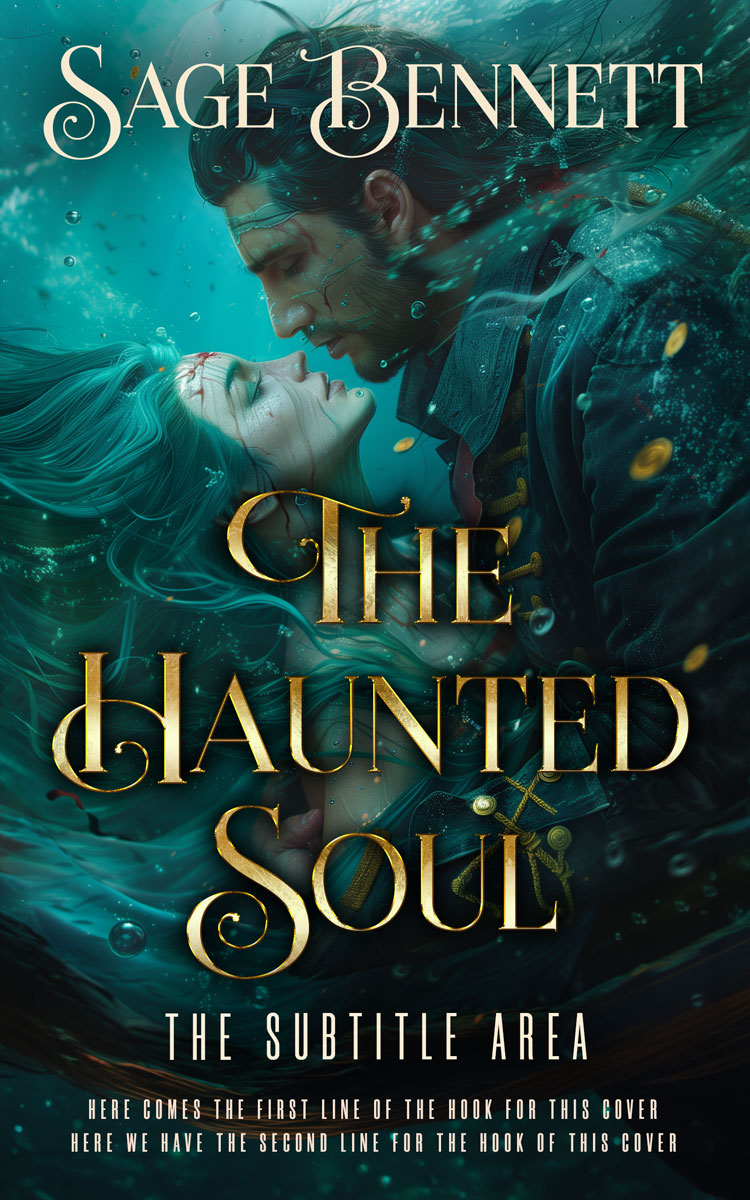 2D view of Premade Fantasy Book Cover - Gable Green #36771 | BookCoverZone
