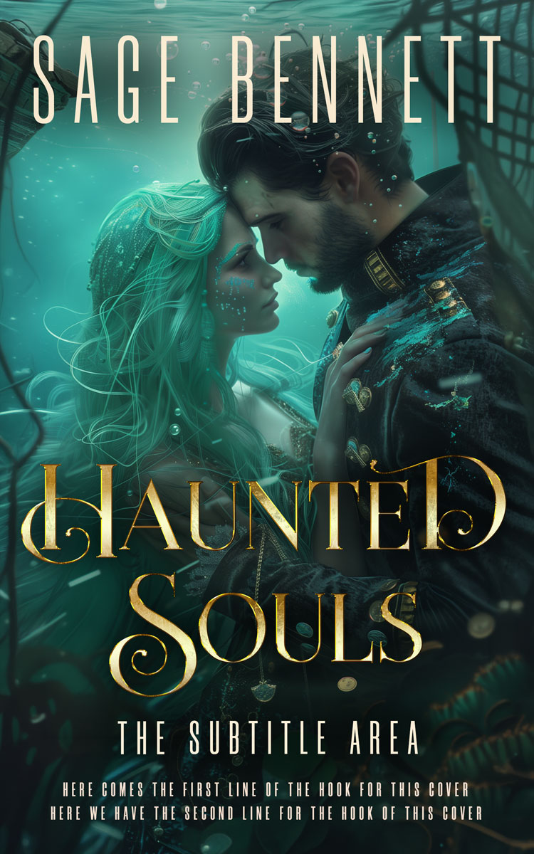 2D view of Premade Fantasy Book Cover - Timber Green #36772 | BookCoverZone