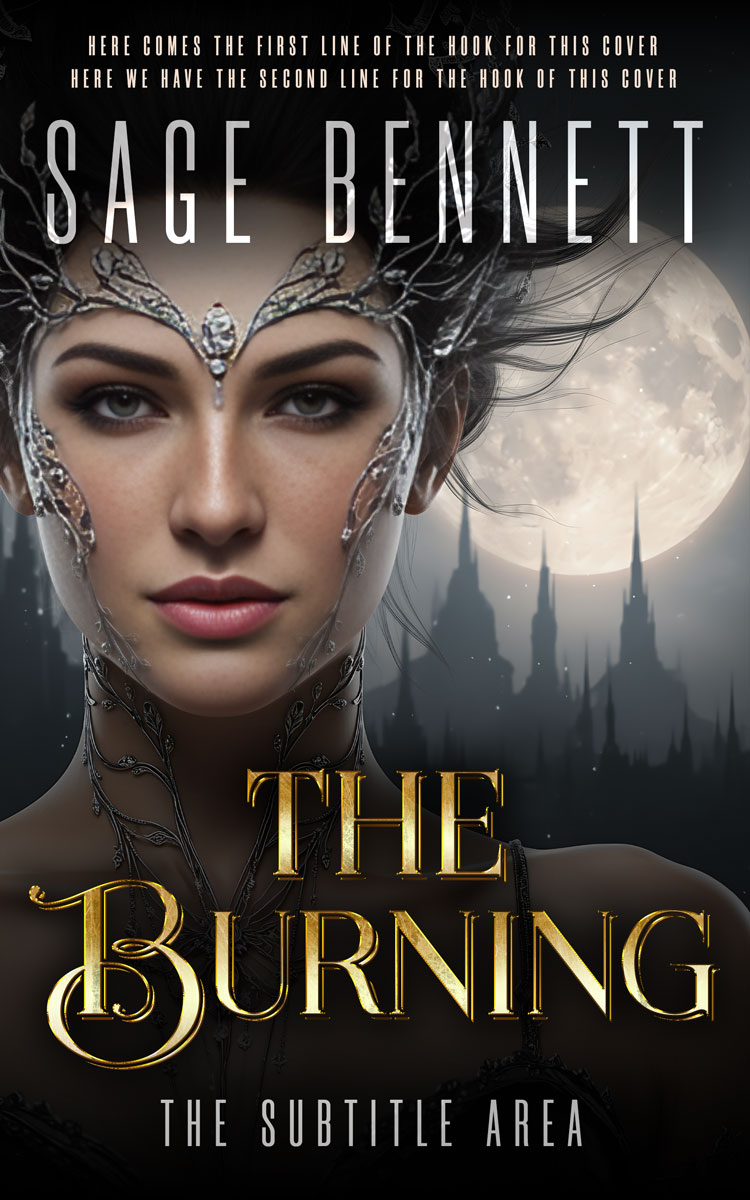 2D view of Premade Fantasy Book Cover - Bison Hide #36789 | BookCoverZone*