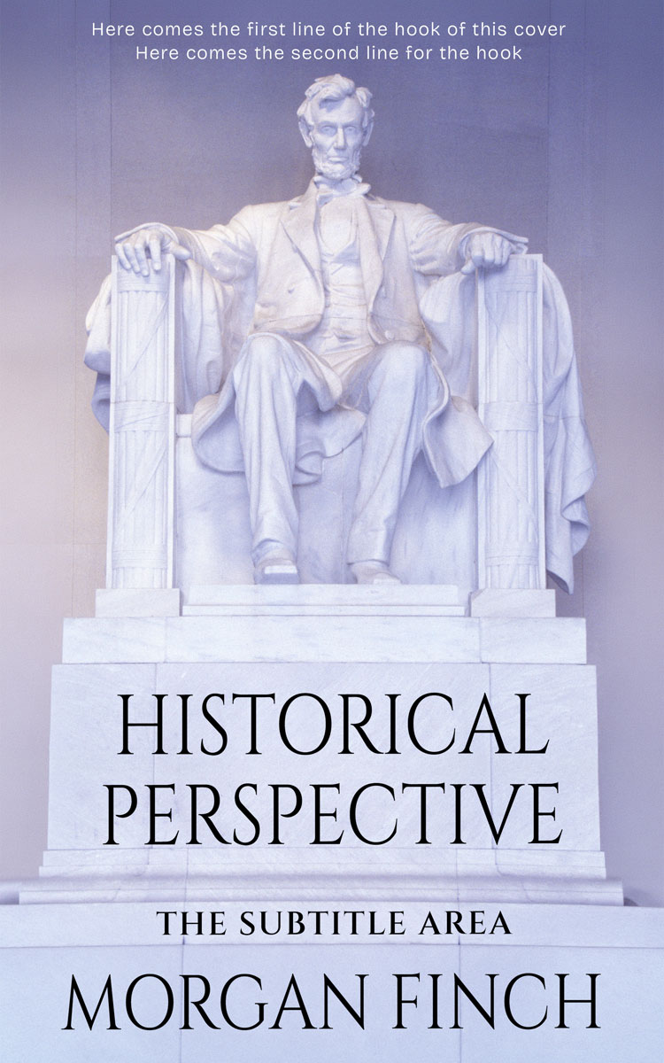 2D view of Premade History Book Cover - Blue Haze #36794 | BookCoverZone*