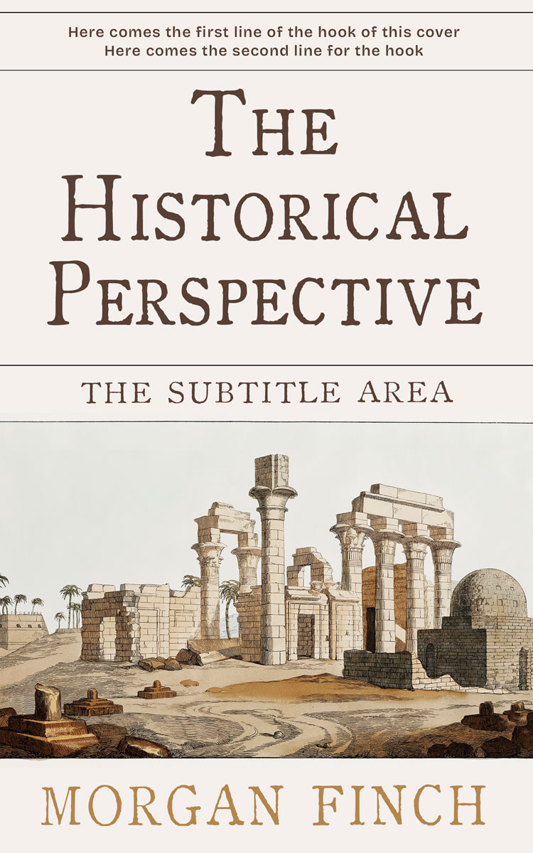 2D view of Premade History Book Cover - Pampas #36799 | BookCoverZone*