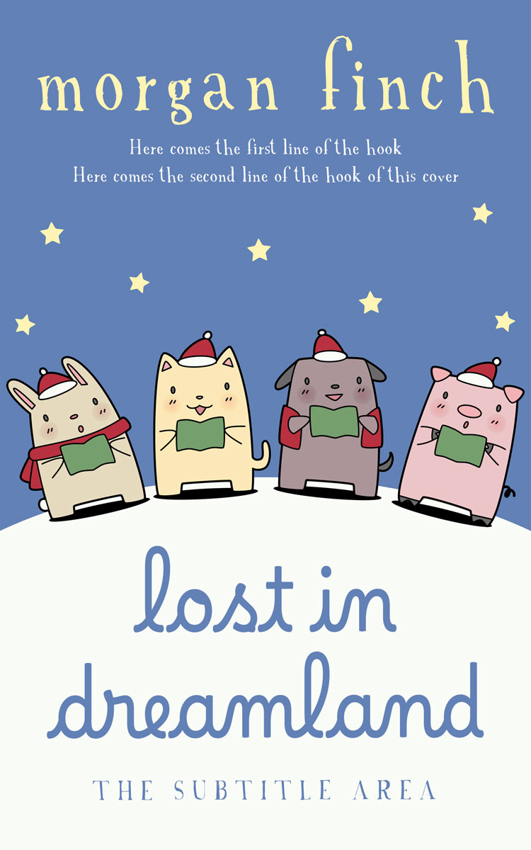 2D view of Premade Children's Book Cover - White Linen #36890 | BookCoverZone*