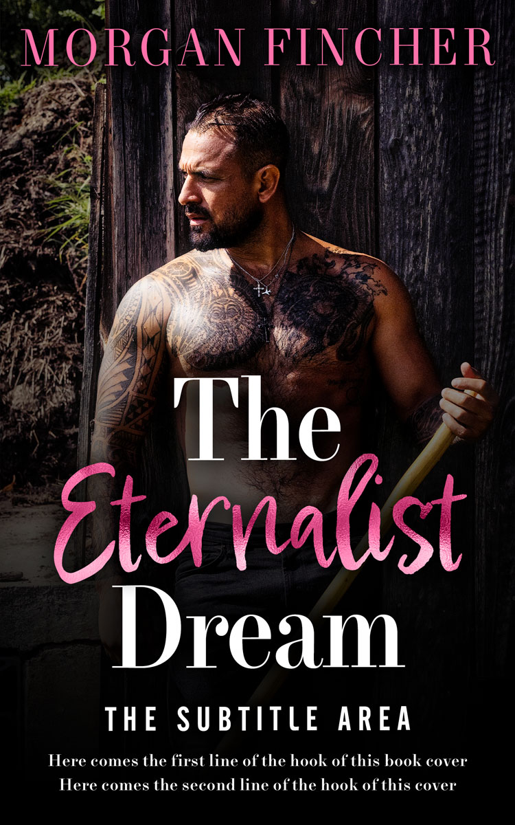 2D view of Premade Romance Book Cover - Cocoa Brown #36912 | BookCoverZone*