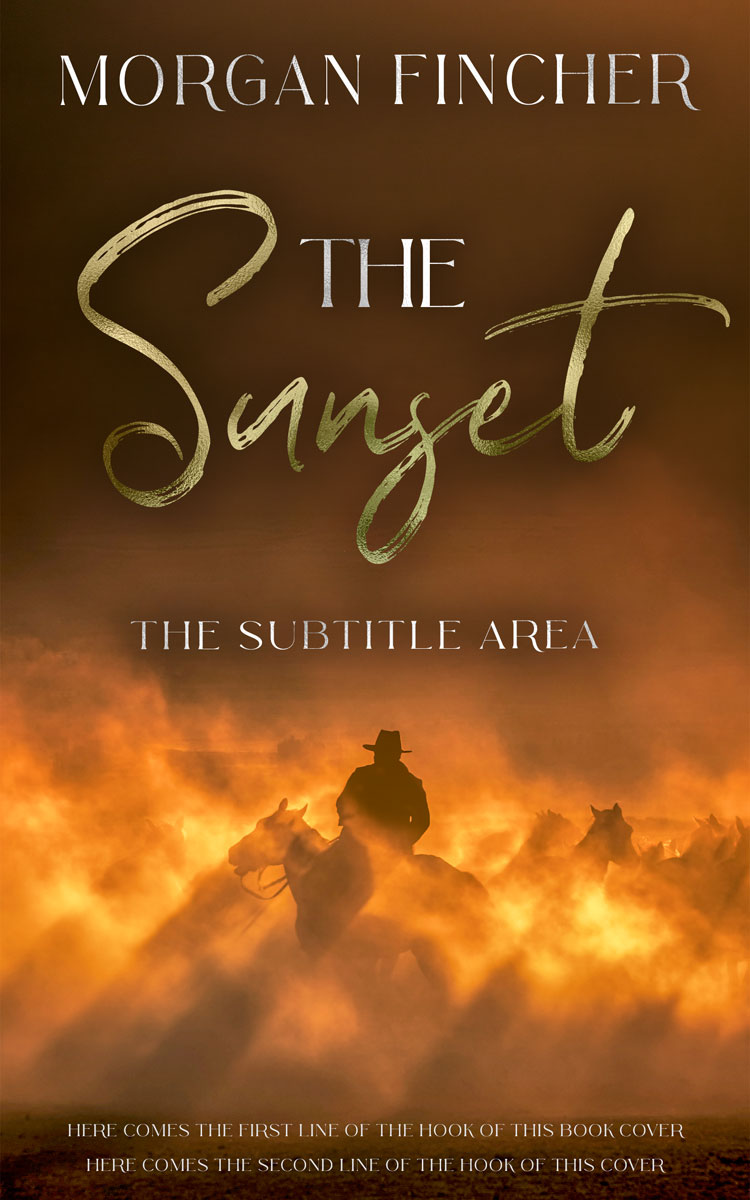 2D view of Premade Western Book Cover - Jambalaya #36923 | BookCoverZone