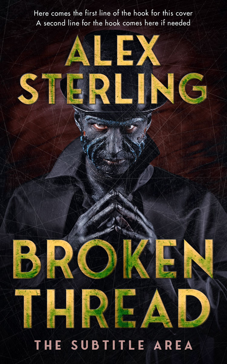 2D view of Premade Horror Book Cover - Thunder #36950 | BookCoverZone