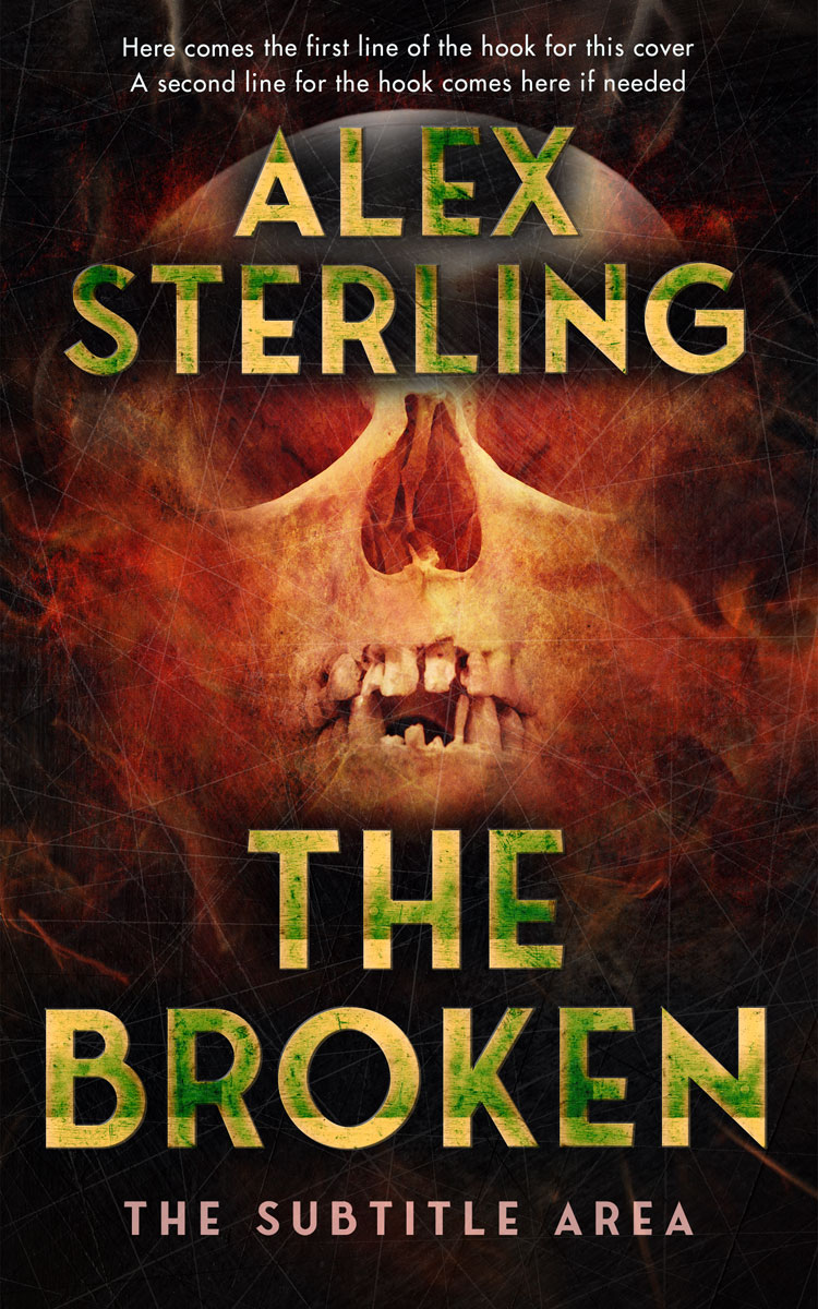 2D view of Premade Horror Book Cover - Tussock #36953 | BookCoverZone*