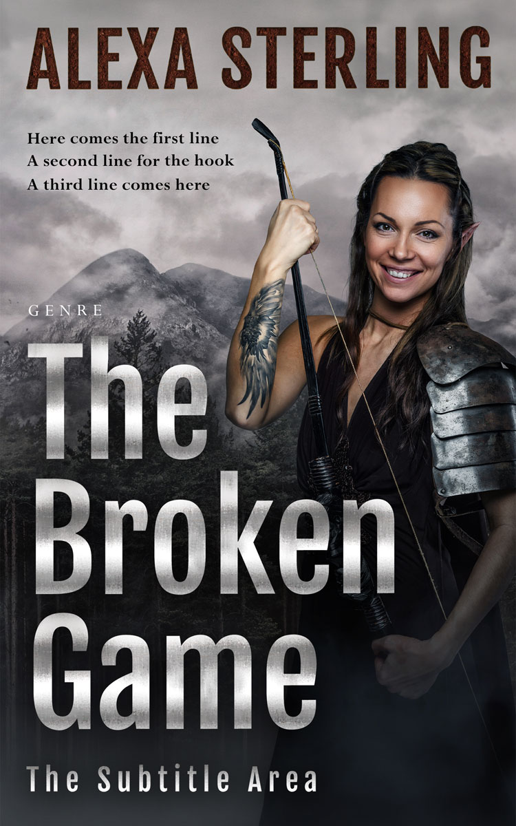 2D view of Premade Fantasy Book Cover - Nobel #36989 | BookCoverZone