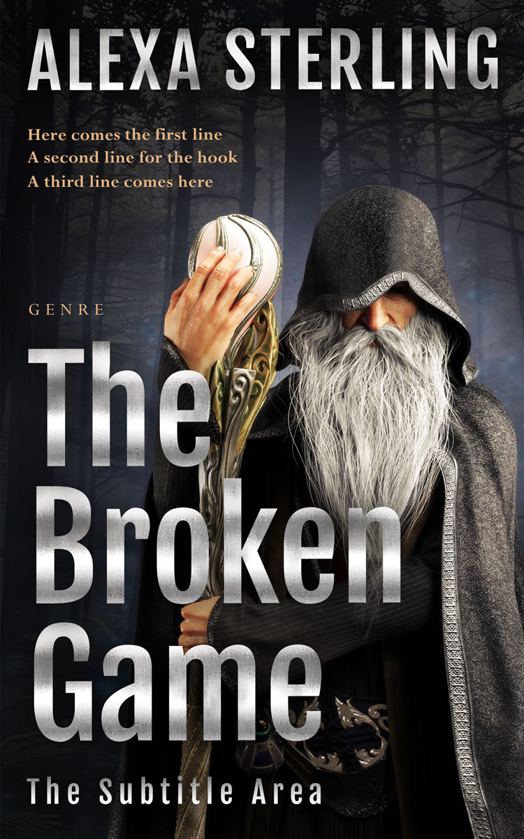 2D view of Premade Fantasy Book Cover - Tea #36990 | BookCoverZone