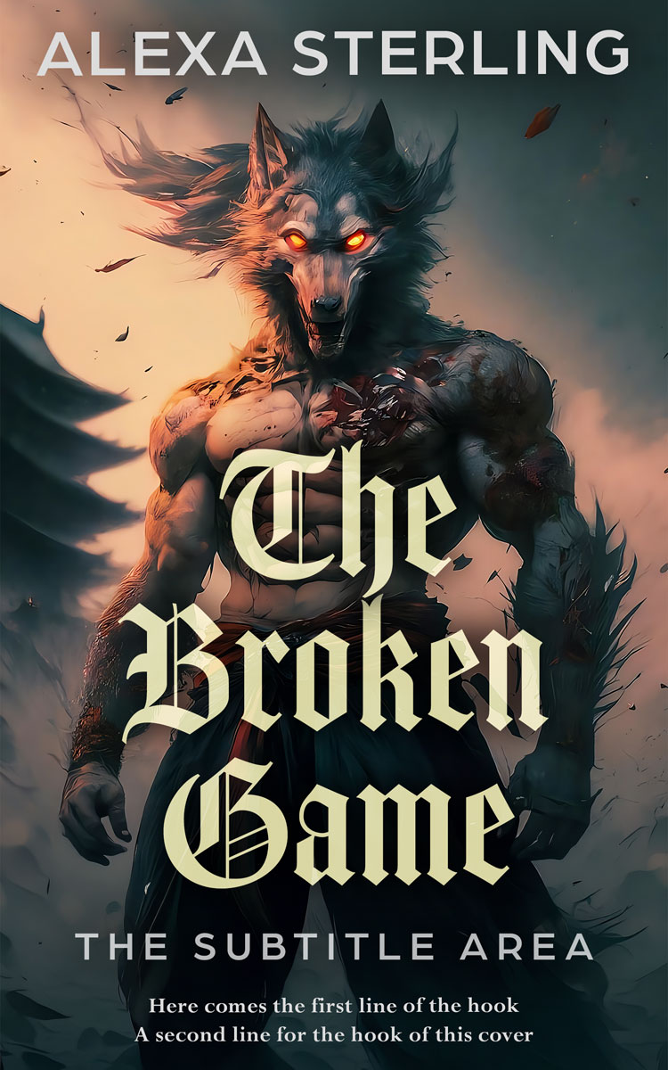 2D view of Premade Horror Book Cover - Cameo #36995 | BookCoverZone