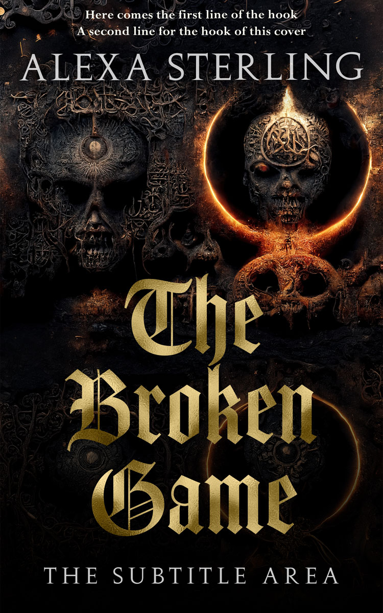 2D view of Premade Horror Book Cover - Cod Gray #37003 | BookCoverZone*