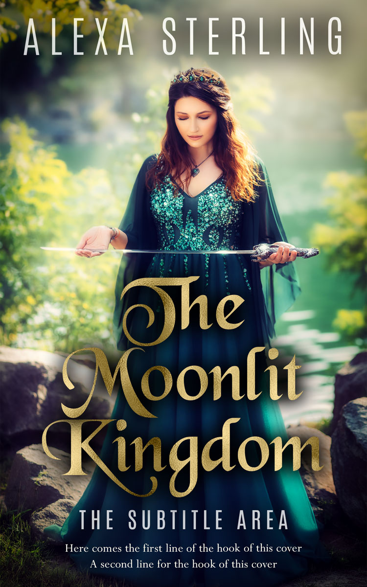 2D view of Premade Fantasy Book Cover - Akaroa #37022 | BookCoverZone*