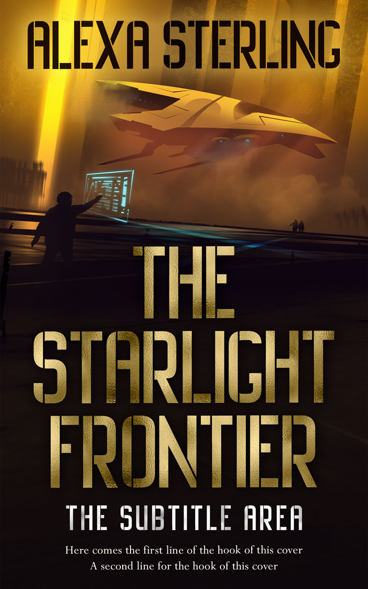 2D view of Premade Science Fiction Book Cover - Tussock #37048 | BookCoverZone*