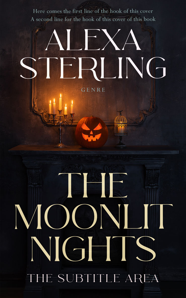 2D view of Premade Horror Book Cover - Thunder #37086 | BookCoverZone*