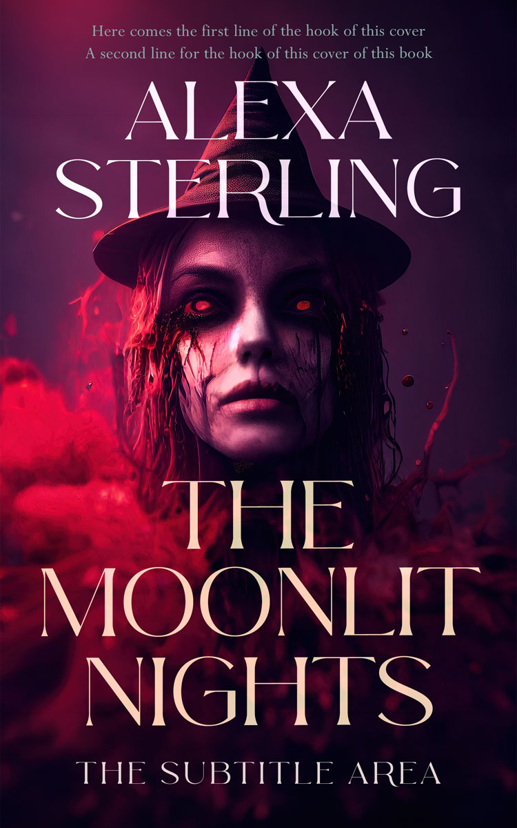 2D view of Premade Horror Book Cover - Loulou #37087 | BookCoverZone*