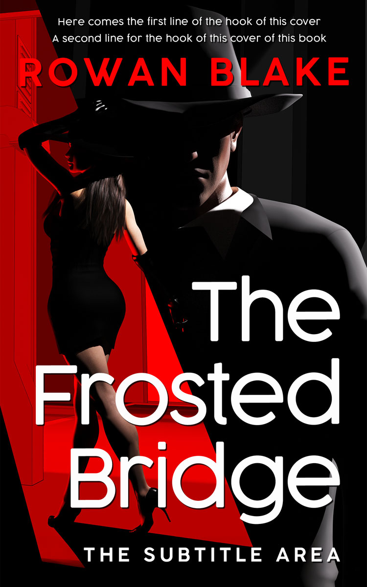 2D view of Premade Mystery & Thriller & Suspense Book Cover - Night Rider #37186 | BookCoverZone