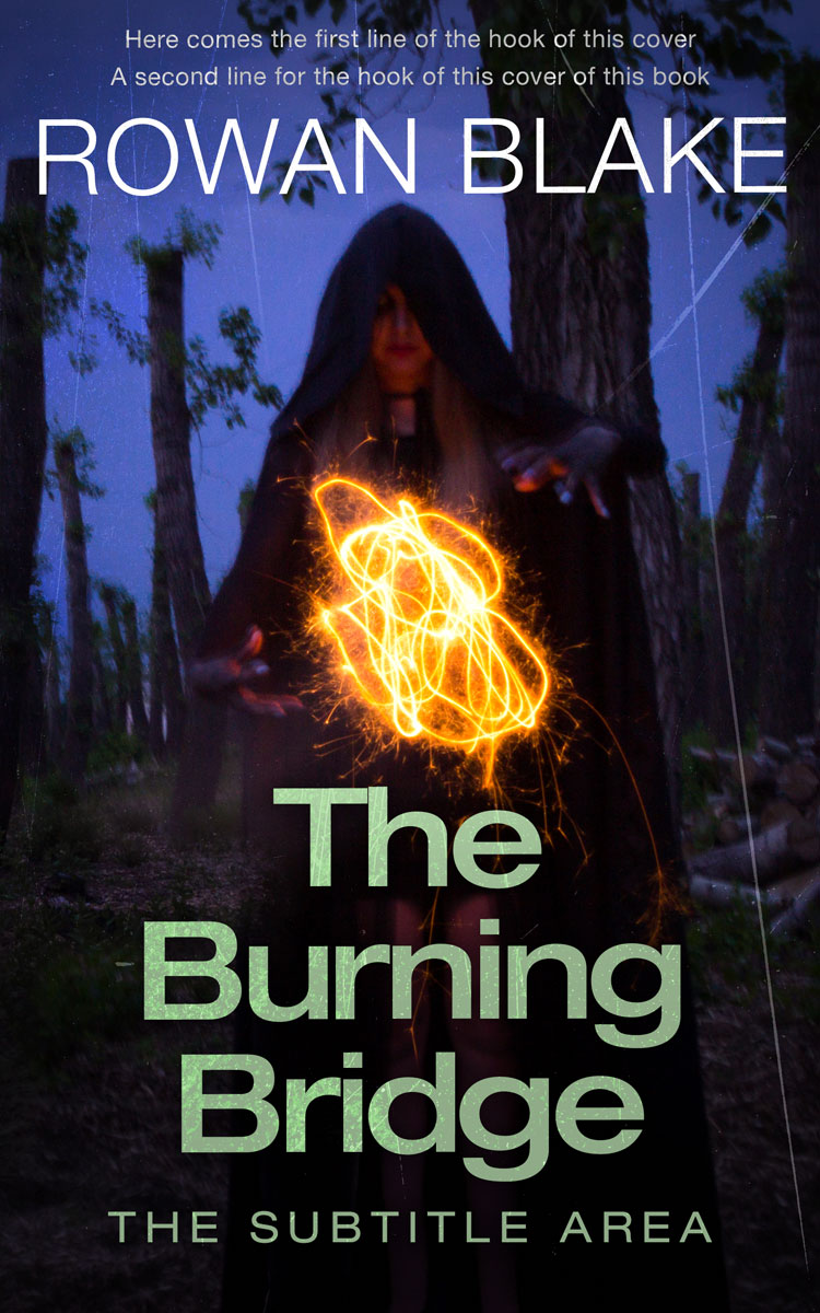 2D view of Premade Fantasy Book Cover - Cinder #37195 | BookCoverZone