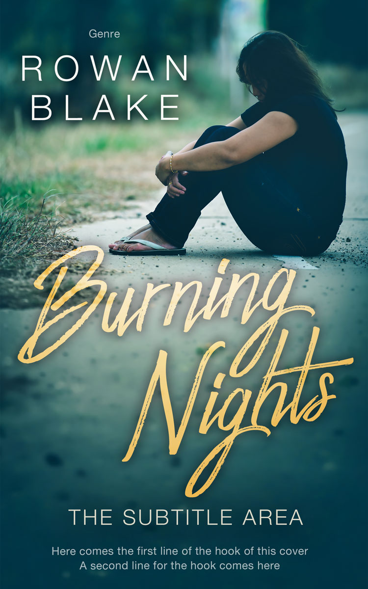 2D view of Premade Teen & Young Adult Book Cover - Nile Blue #37218 | BookCoverZone*