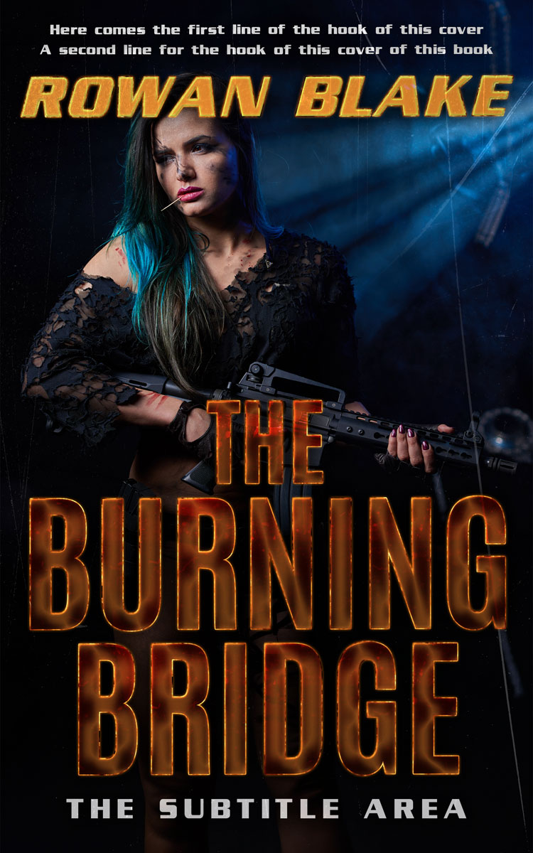 2D view of Premade Action & Adventure Book Cover - Cocoa Brown #37225 | BookCoverZone*