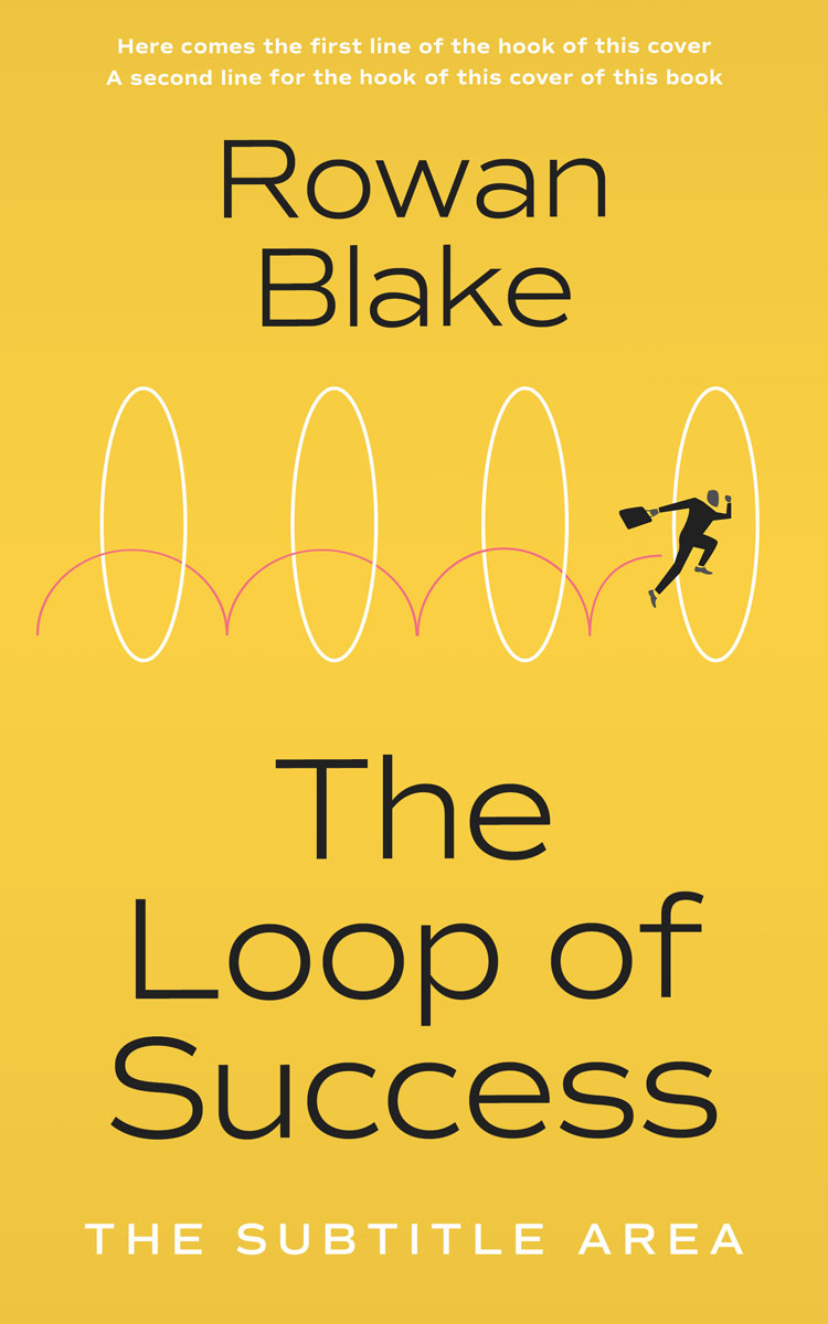 2D view of Premade Business Book Cover - Saffron #37229 | BookCoverZone*