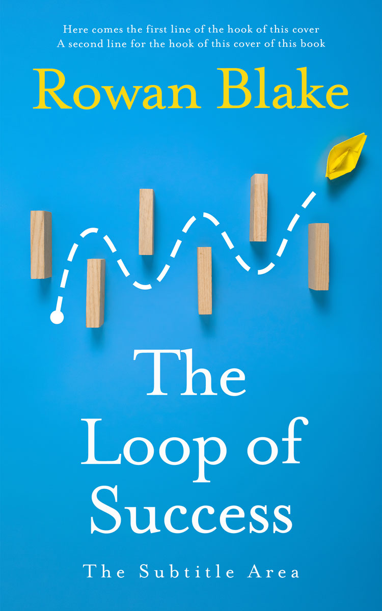 2D view of Premade Business Book Cover - Cerulean #37241 | BookCoverZone*