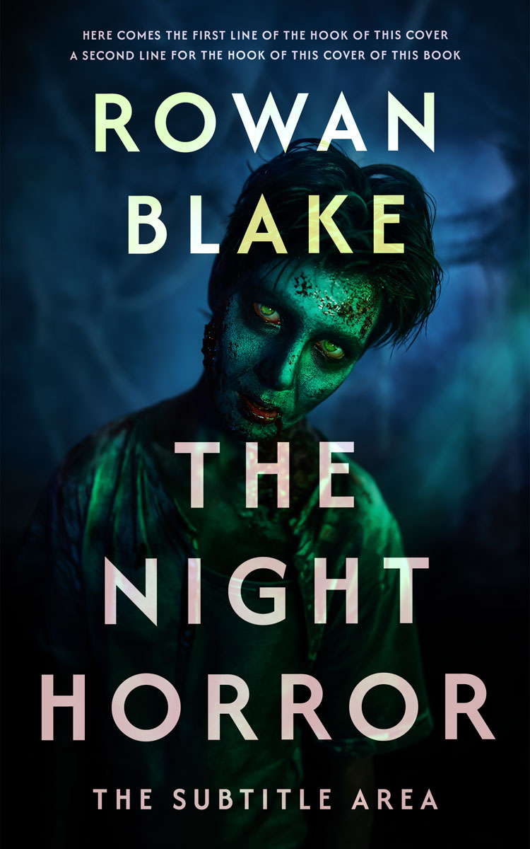 2D view of Premade Horror Book Cover - Black Pearl #37270 | BookCoverZone