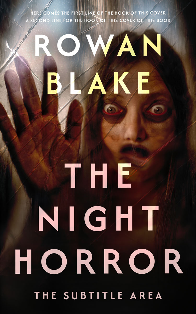 2D view of Premade Horror Book Cover - Night Rider #37271 | BookCoverZone