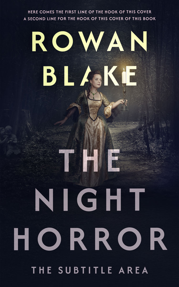 2D view of Premade Horror Book Cover - Mirage #37272 | BookCoverZone