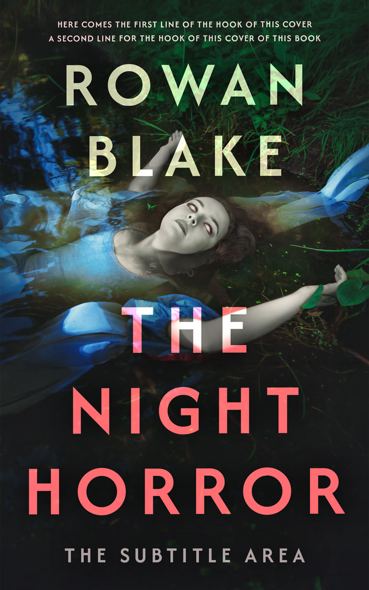 2D view of Premade Horror Book Cover - Outer Space #37273 | BookCoverZone
