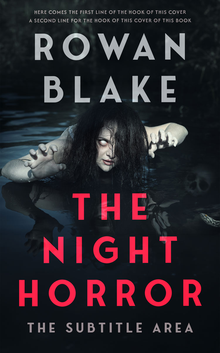 2D view of Premade Horror Book Cover - Bunker #37276 | BookCoverZone