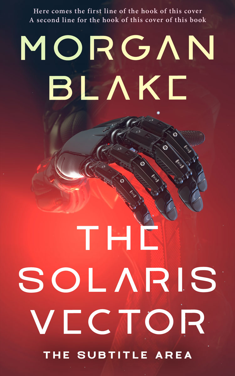 2D view of Premade Science Fiction Book Cover - Solid Pink #37284 | BookCoverZone