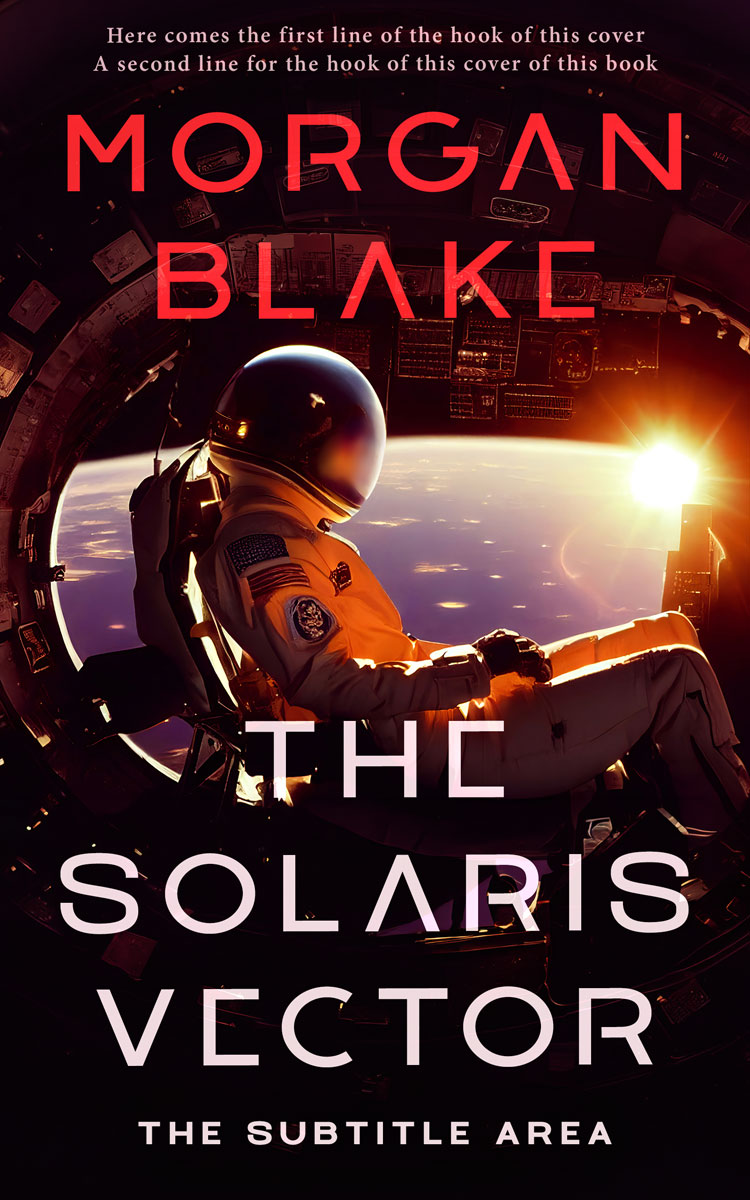 2D view of Premade Science Fiction Book Cover - Burning Sand #37286 | BookCoverZone