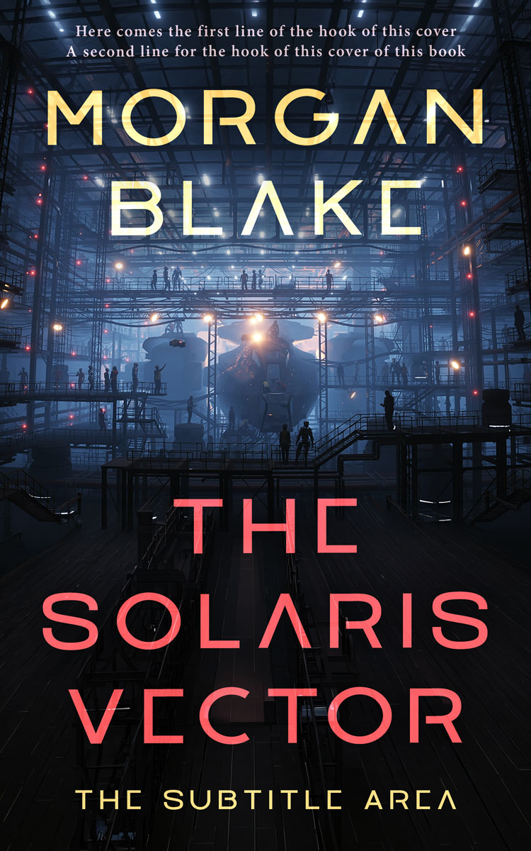 2D view of Premade Science Fiction Book Cover - Bunker #37289 | BookCoverZone