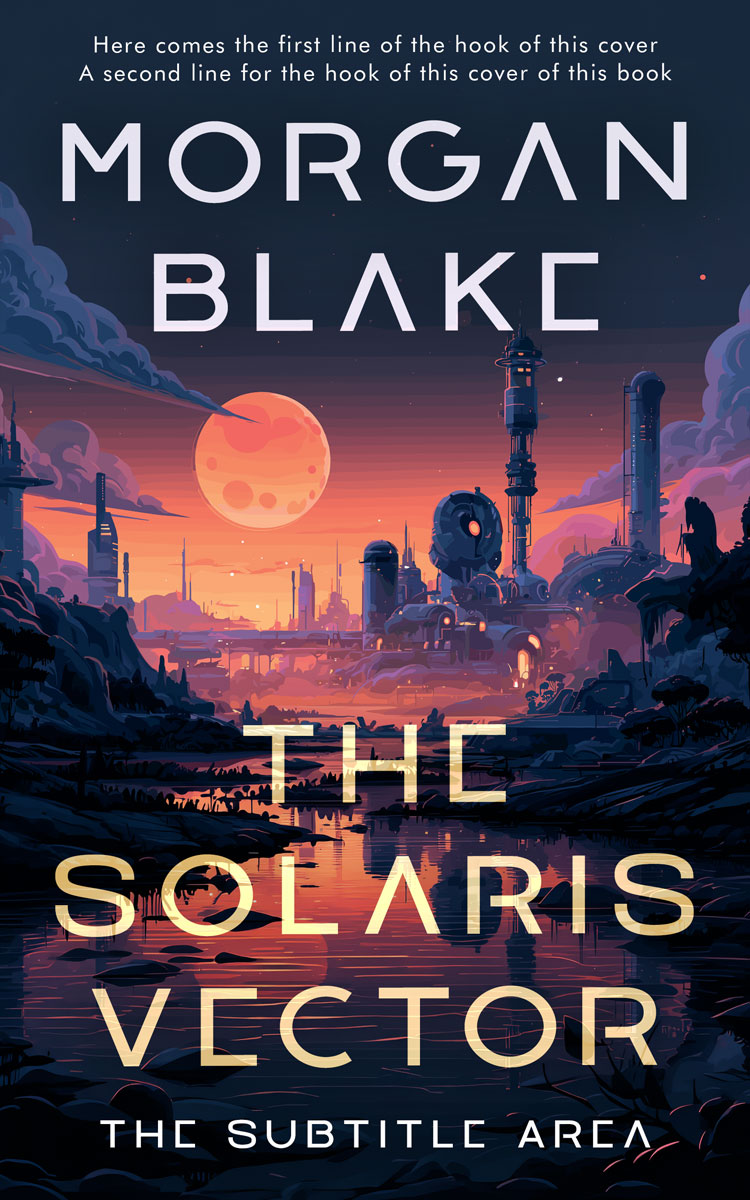 2D view of Premade Science Fiction Book Cover - Ebony Clay #37297 | BookCoverZone