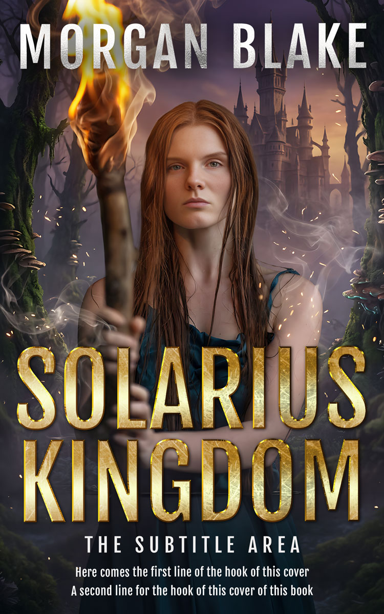 2D view of Premade Fantasy Book Cover - Mine Shaft #37317 | BookCoverZone
