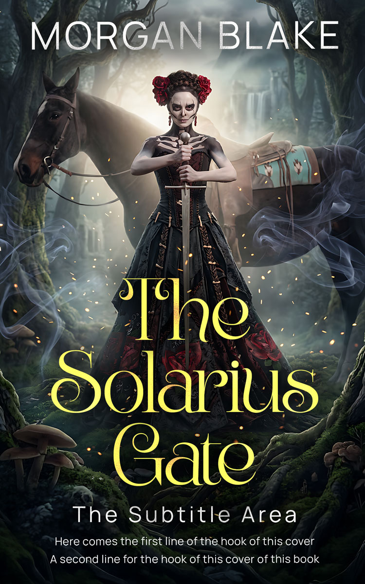 2D view of Premade Fantasy Book Cover - Shark #37329 | BookCoverZone