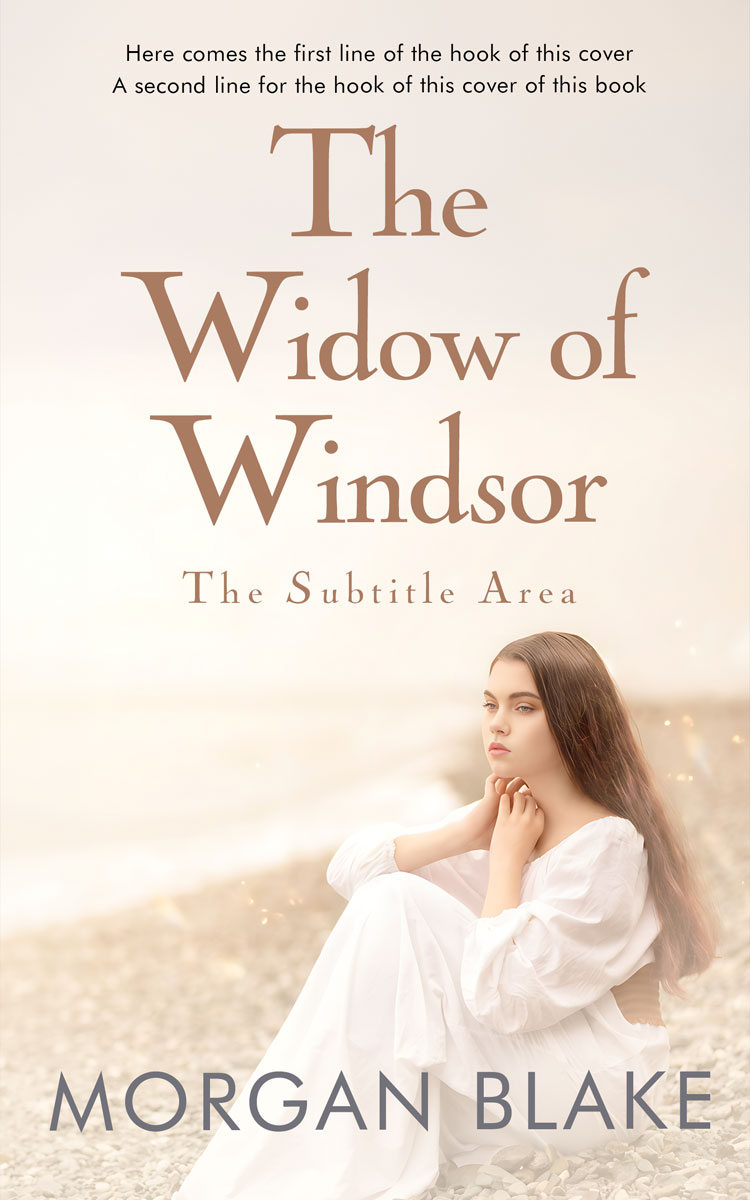 2D view of Premade Romance Book Cover - Merino #37338 | BookCoverZone