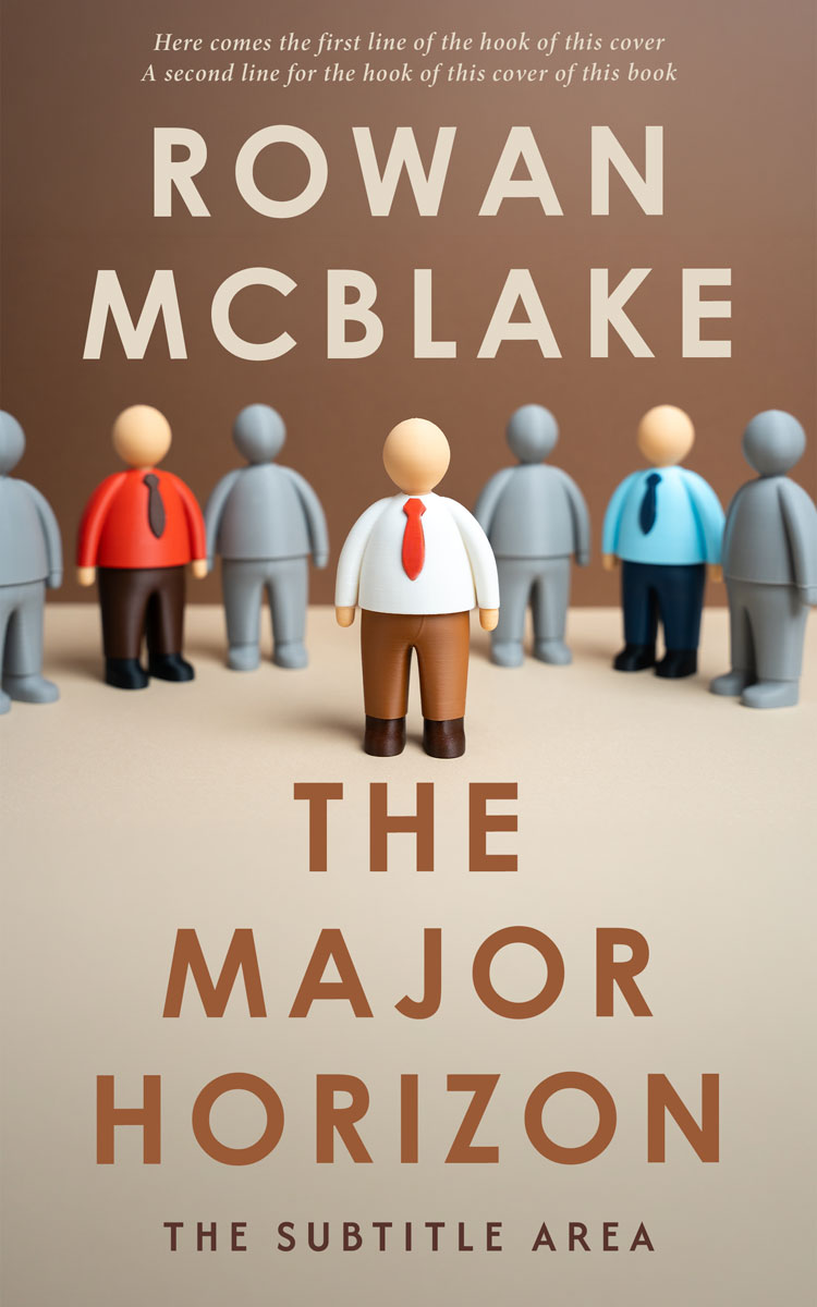 2D view of Premade Business Book Cover - Malta #37372 | BookCoverZone