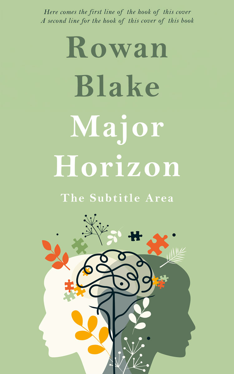 2D view of Premade Self-Improvement & Self-Help Book Cover - Swamp Green #37379 | BookCoverZone