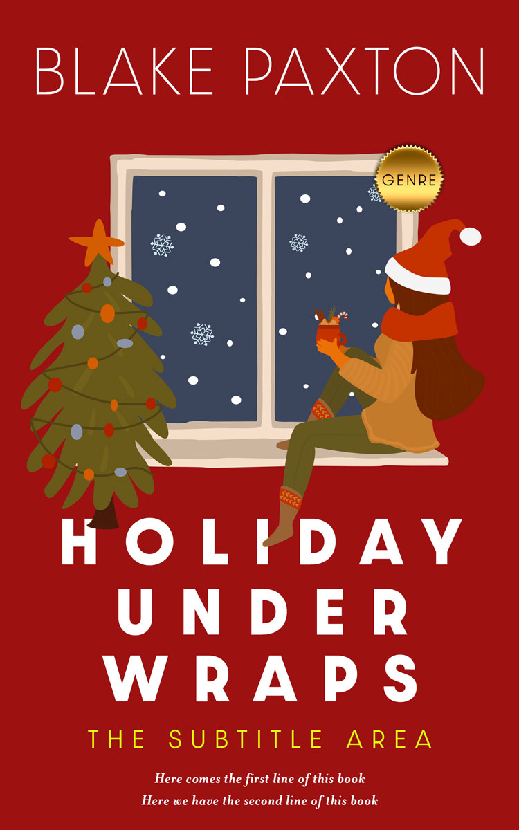 2D view of Premade Chick Lit Book Cover - Tamarillo