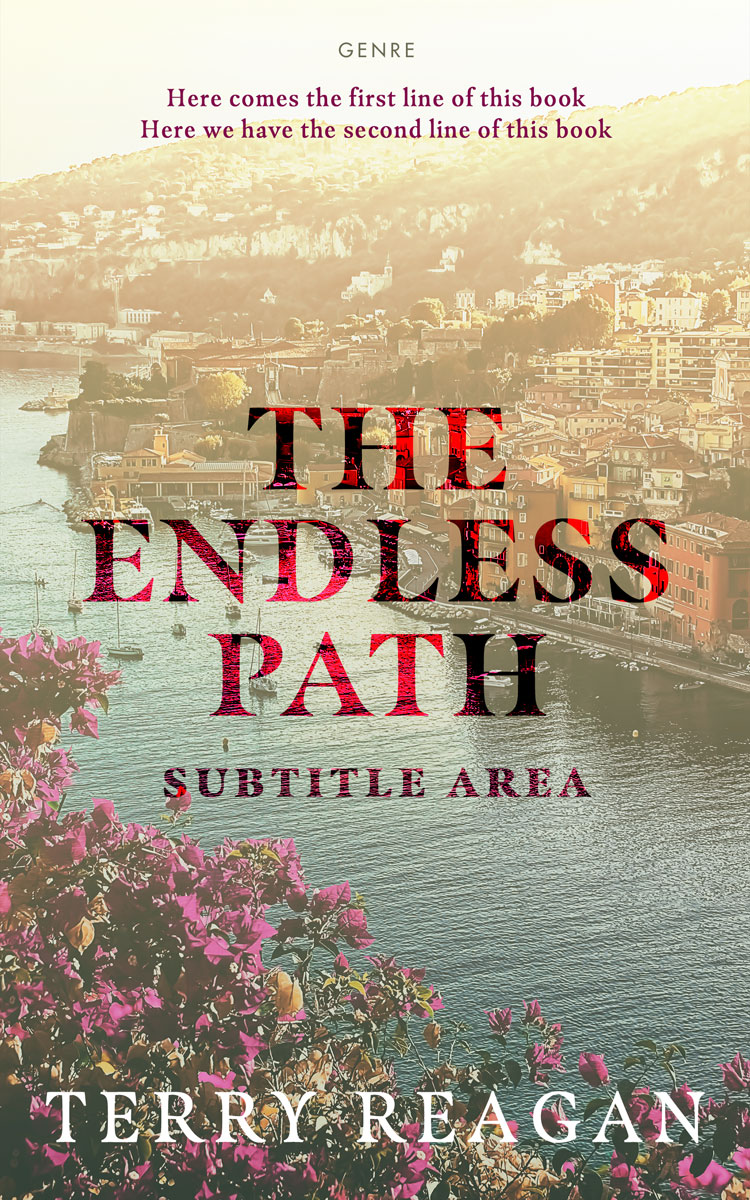 2D view of Premade Travel Book Cover - Heathered Gray